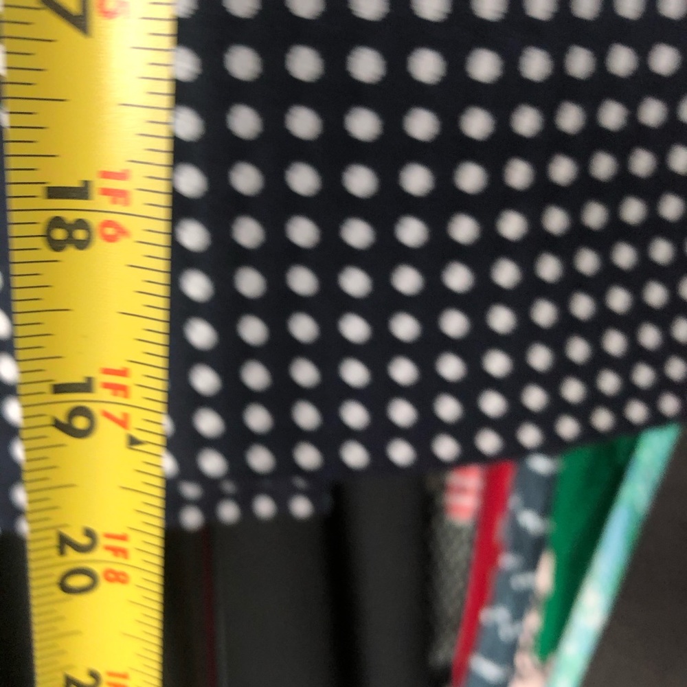 The Limited // Navy Blue & White Dot Pencil Skirt - Picture 7 of 8